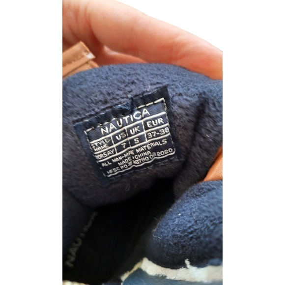 Nautica Quilted Brown and Black Winter Boots - Picture 2 of 4